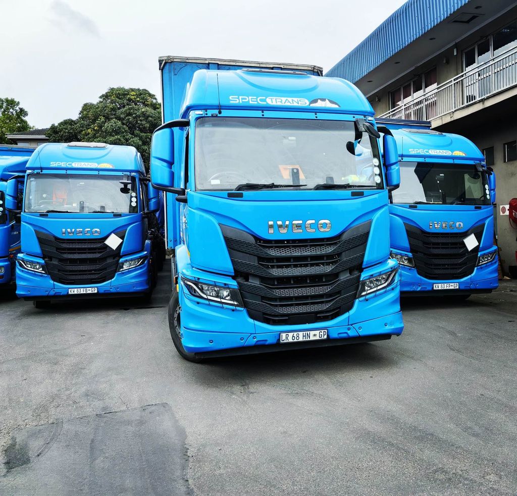 Spectrans fleet in the yard